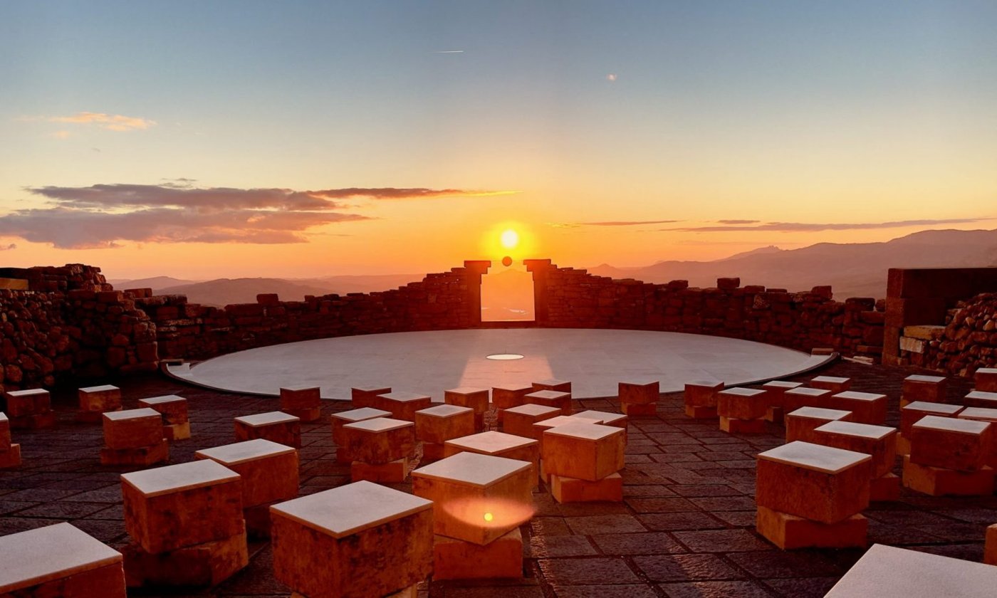 Teatro Andromeda al tramonto